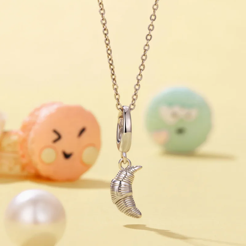 (immagine per) PANDORA charm cornetto croissant in argento - SCC3186 - Visualizza 3