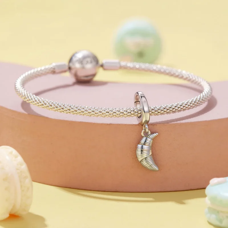 (immagine per) PANDORA charm cornetto croissant in argento - SCC3186 - Visualizza 4