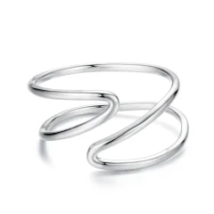 (immagine per) Anello onda argento PANDORA doppio profilo aperto - SCR1159-E