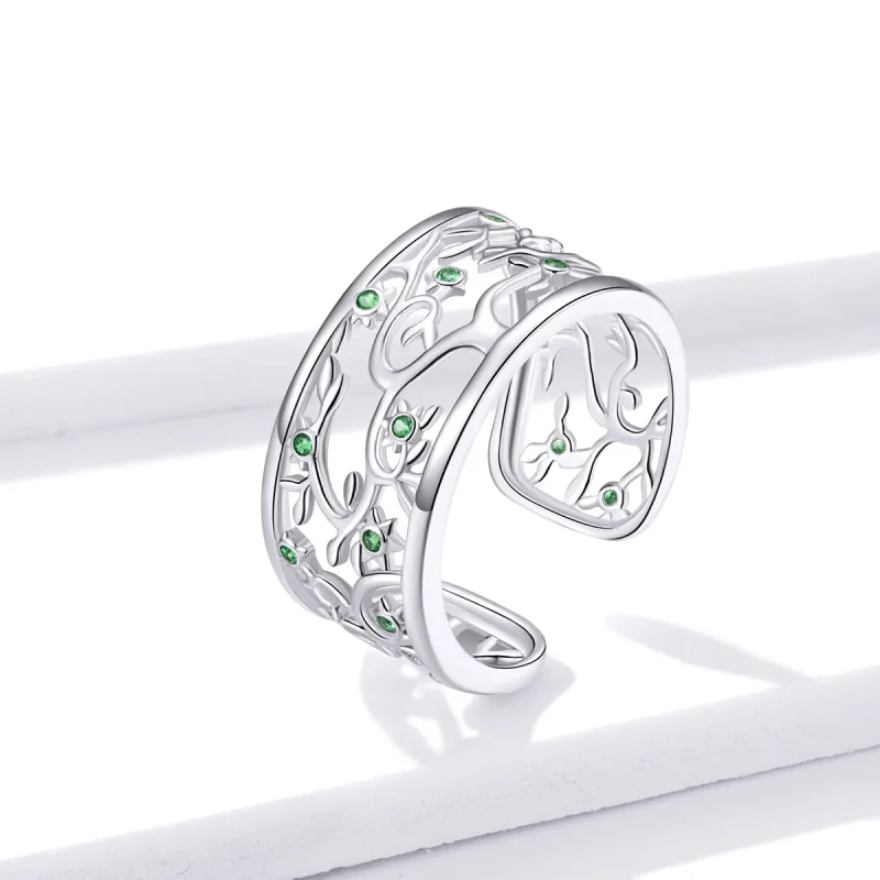 (immagine per) Anello aperto tipo Pandora Albero della vita - BSR125 - Visualizza 2