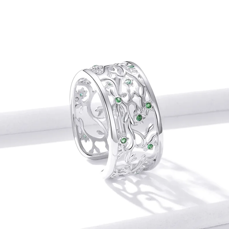 (immagine per) Anello aperto tipo Pandora Albero della vita - BSR125 - Visualizza 3