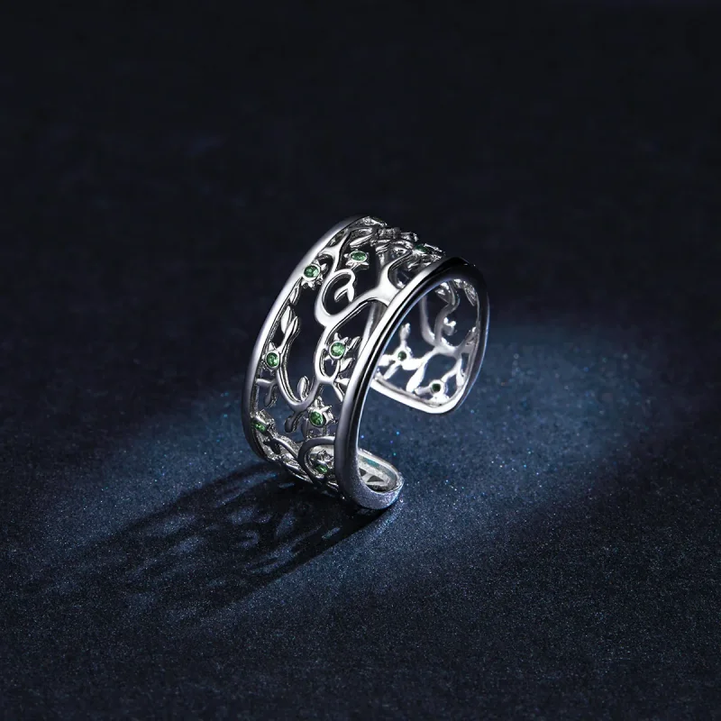 (immagine per) Anello aperto tipo Pandora Albero della vita - BSR125 - Visualizza 5