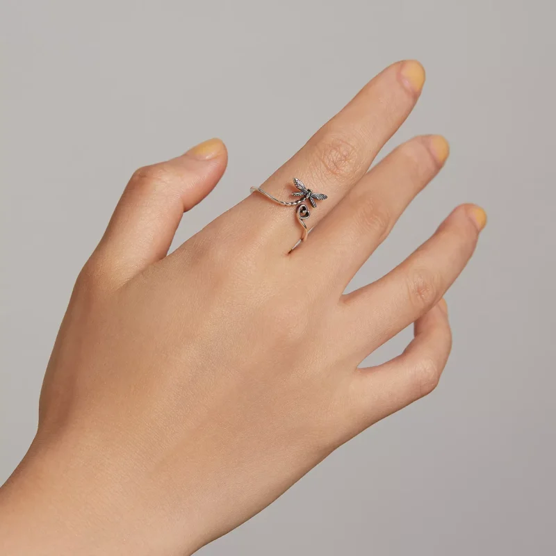 (immagine per) Anello aperto tipo Pandora Amo la libellula - SCR734 - Visualizza 8