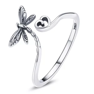 (immagine per) Anello aperto tipo Pandora Amo la libellula - SCR734