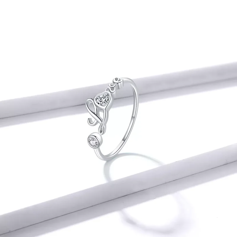 (immagine per) Anello aperto tipo Pandora Amore - BSR146 - Visualizza 4