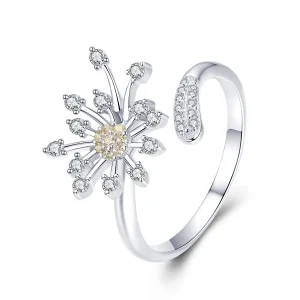 (immagine per) Anello aperto tipo Pandora Amore di tarassaco - SCR471