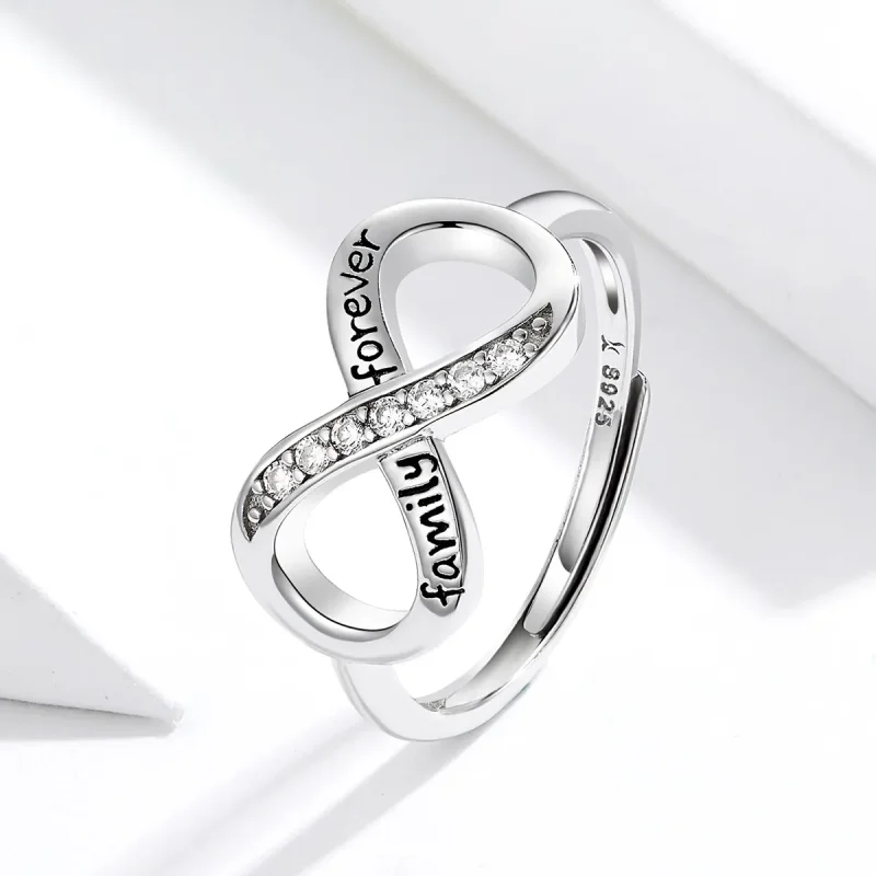 (immagine per) Anello aperto tipo Pandora Amore infinito - SCR579 - Visualizza 2