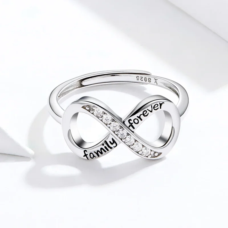(immagine per) Anello aperto tipo Pandora Amore infinito - SCR579 - Visualizza 3