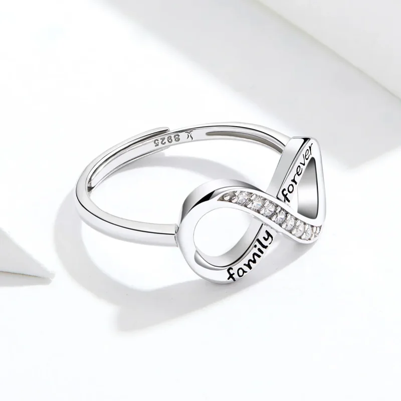 (immagine per) Anello aperto tipo Pandora Amore infinito - SCR579 - Visualizza 4