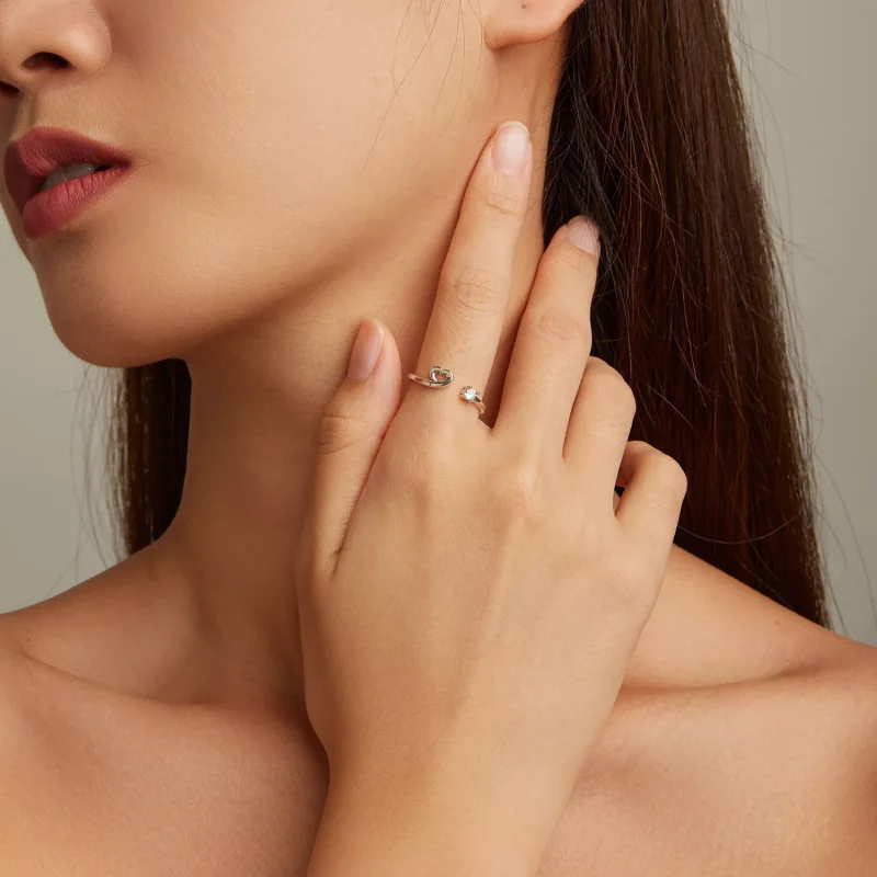 (immagine per) Anello aperto tipo Pandora Amore - SCR870 - Visualizza 4