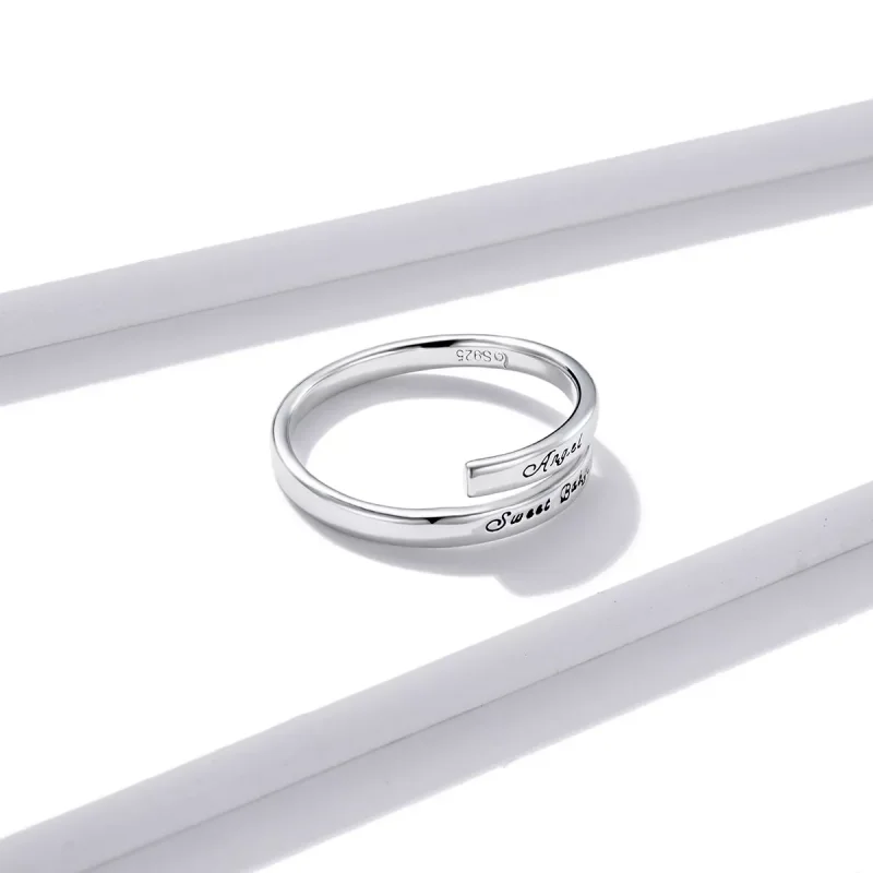 (immagine per) Anello aperto tipo Pandora Angelo dolce bambino - BSR144 - Visualizza 3