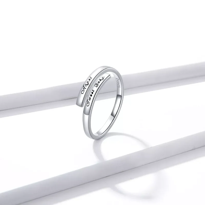 (immagine per) Anello aperto tipo Pandora Angelo dolce bambino - BSR144 - Visualizza 4