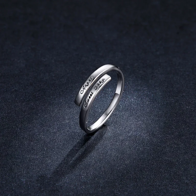 (immagine per) Anello aperto tipo Pandora Angelo dolce bambino - BSR144 - Visualizza 5