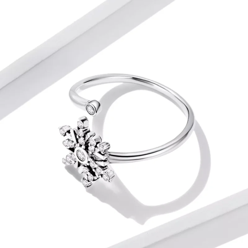 (immagine per) Anello aperto tipo Pandora Bellissimi fiocchi di neve - BSR214 - Visualizza 3
