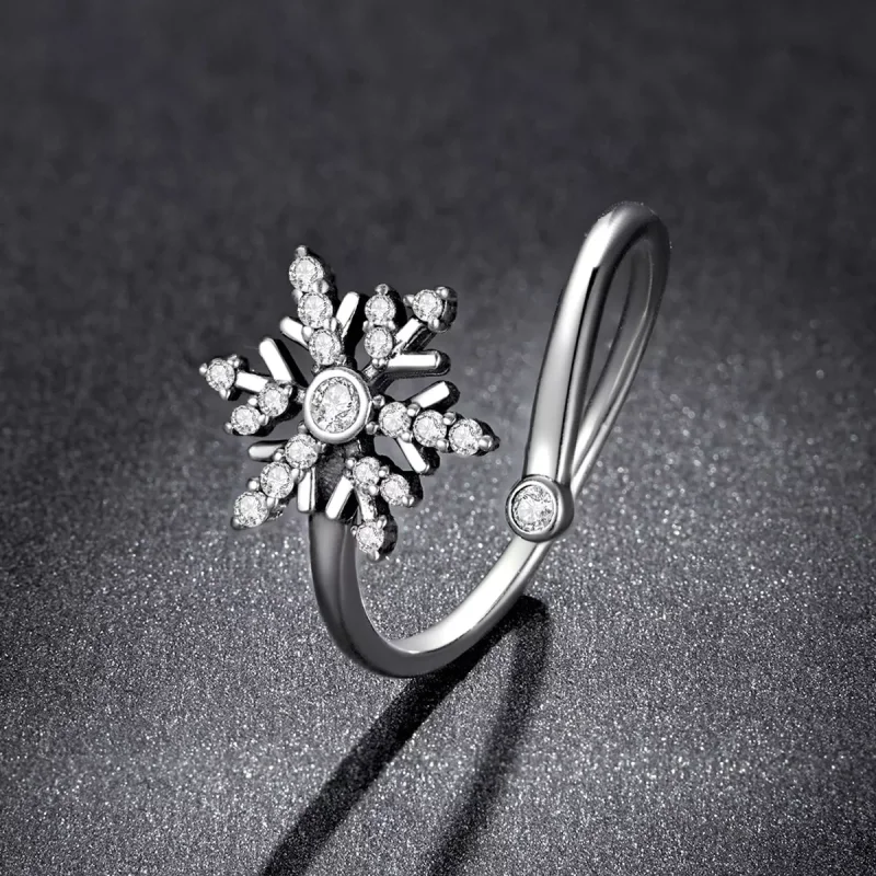 (immagine per) Anello aperto tipo Pandora Bellissimi fiocchi di neve - BSR214 - Visualizza 5