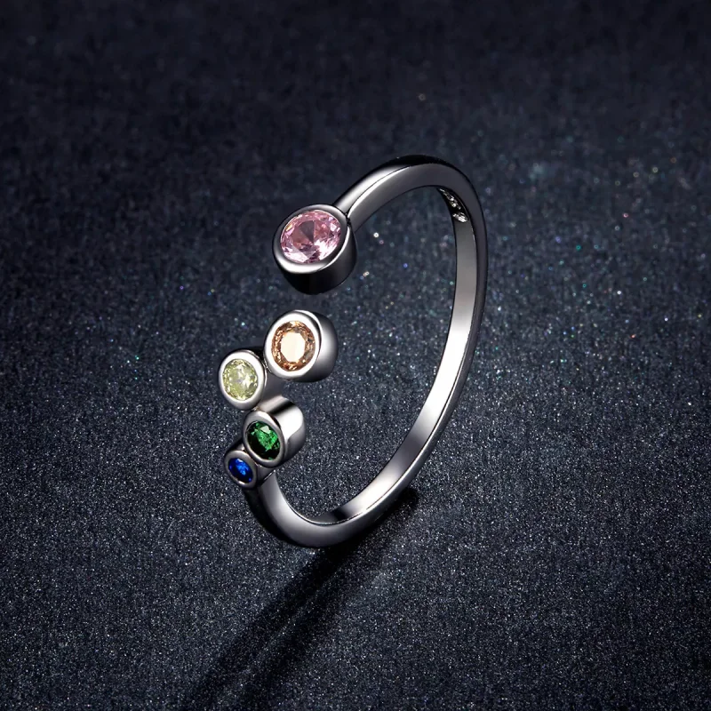 (immagine per) Anello aperto tipo Pandora Bolle Colorate - BSR149 - Visualizza 5