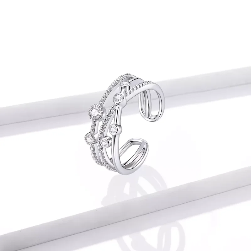 (immagine per) Anello aperto tipo Pandora Brilla Stella - BSR162 - Visualizza 2