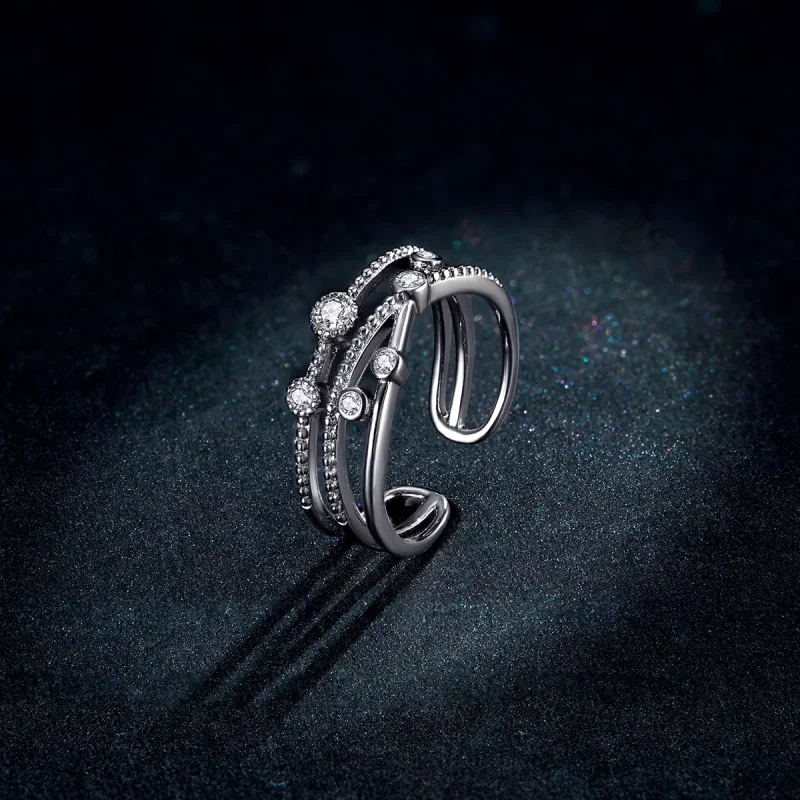 (immagine per) Anello aperto tipo Pandora Brilla Stella - BSR162 - Visualizza 5