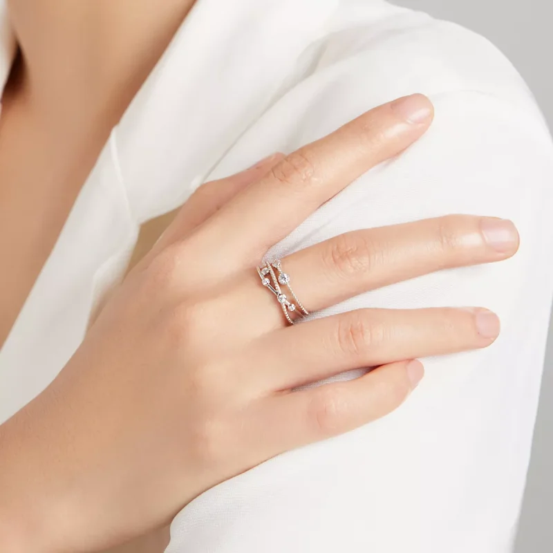 (immagine per) Anello aperto tipo Pandora Brilla Stella - BSR162 - Visualizza 8