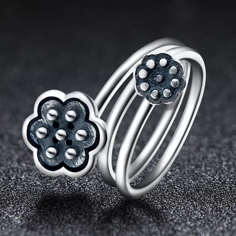 (immagine per) Anello aperto tipo Pandora Ciondolo Loto - VSR054 - Visualizza 7