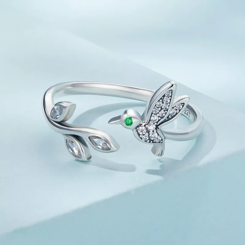 (immagine per) Anello aperto tipo Pandora Colibrì - SCR871 - Visualizza 3