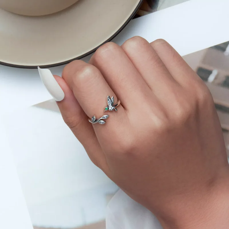 (immagine per) Anello aperto tipo Pandora Colibrì - SCR871 - Visualizza 5