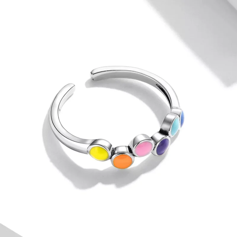 (immagine per) Anello aperto tipo Pandora Colori che battono - SCR760 - Visualizza 4