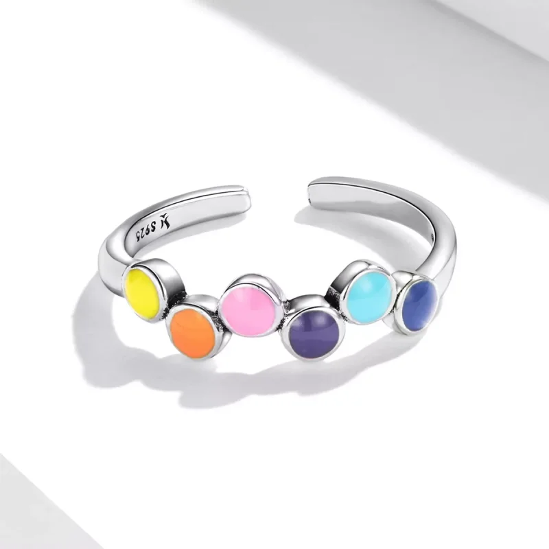 (immagine per) Anello aperto tipo Pandora Colori che battono - SCR760 - Visualizza 5