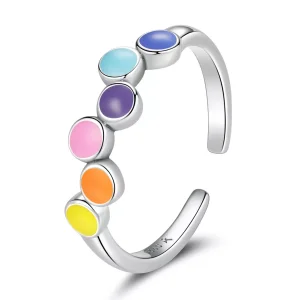 (immagine per) Anello aperto tipo Pandora Colori che battono - SCR760
