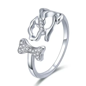 (immagine per) Anello aperto tipo Pandora Compagnia del cane - SCR416