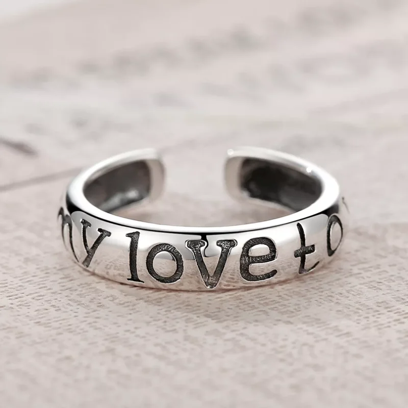(immagine per) Anello aperto tipo Pandora Coppie d'amore - VSR014 - Visualizza 5