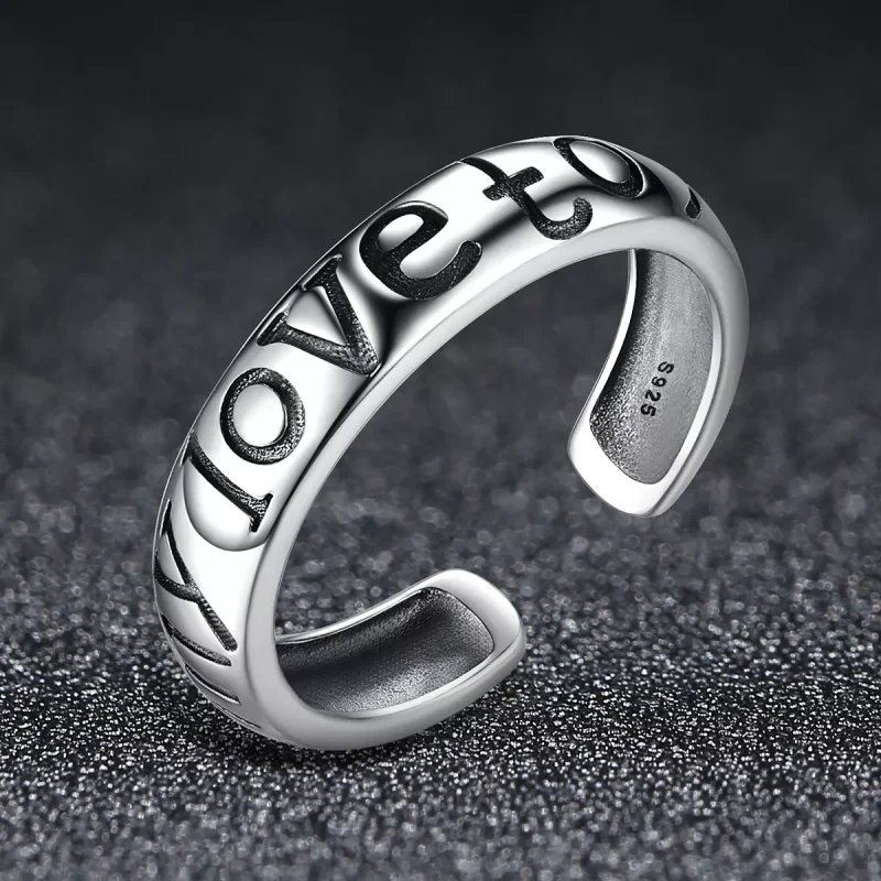 (immagine per) Anello aperto tipo Pandora Coppie d'amore - VSR014 - Visualizza 8
