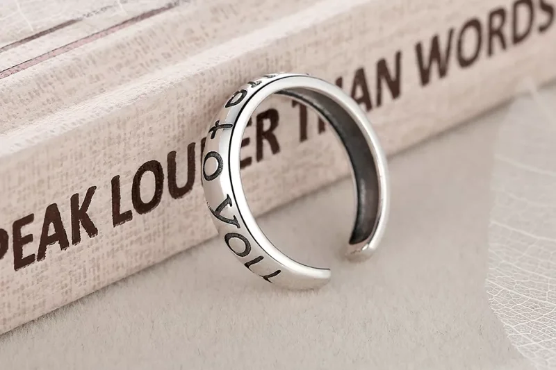 (immagine per) Anello aperto tipo Pandora Coppie d'amore - VSR014 - Visualizza 9