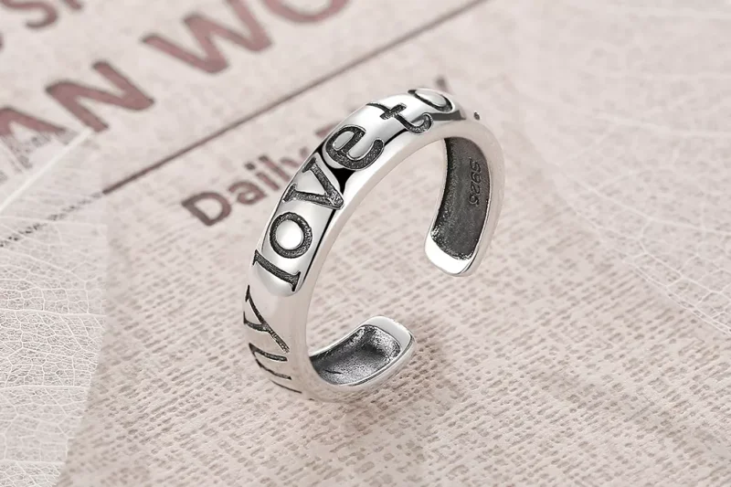 (immagine per) Anello aperto tipo Pandora Coppie d'amore - VSR014 - Visualizza 10