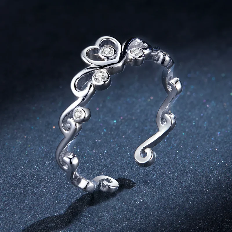 (immagine per) Anello aperto tipo Pandora Corona - BSR105 - Visualizza 5