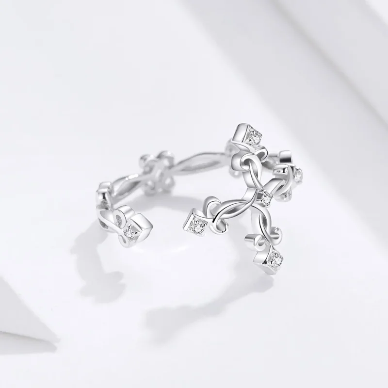 (immagine per) Anello aperto tipo Pandora Croce - BSR041 - Visualizza 5