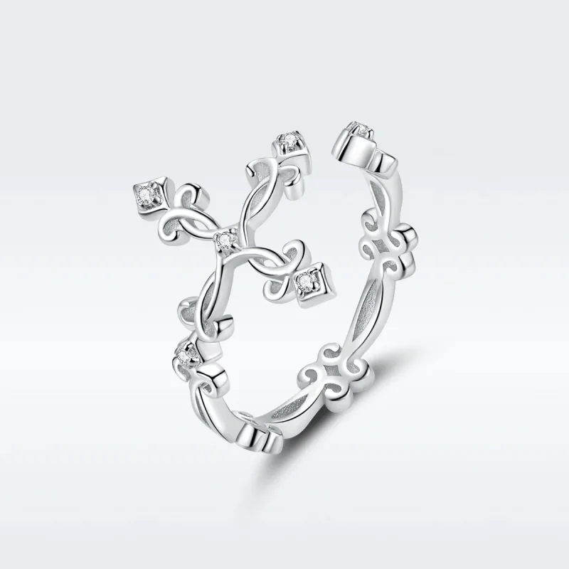 (immagine per) Anello aperto tipo Pandora Croce - BSR041
