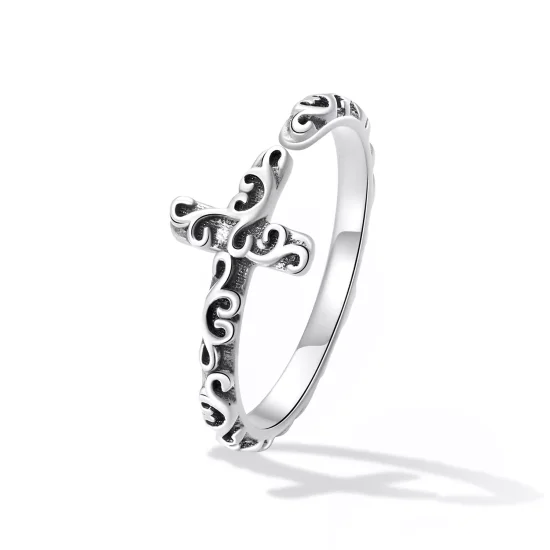 (immagine per) Anello aperto tipo Pandora Croce d'epoca - VSR162