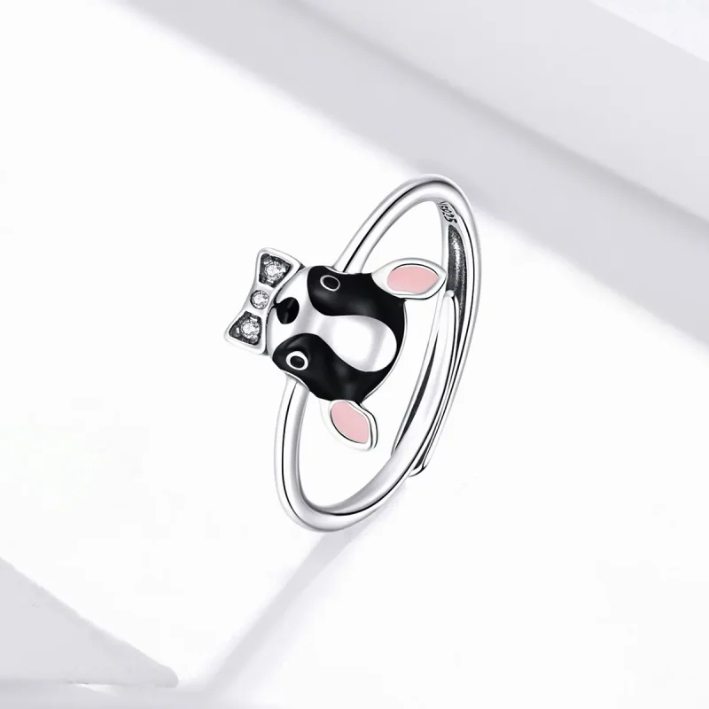 (immagine per) Anello aperto tipo Pandora Cucciolo di Chihuahua - SCR695 - Visualizza 2