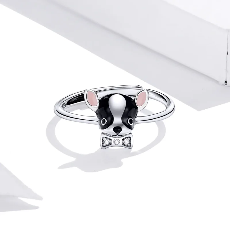 (immagine per) Anello aperto tipo Pandora Cucciolo di Chihuahua - SCR695 - Visualizza 3
