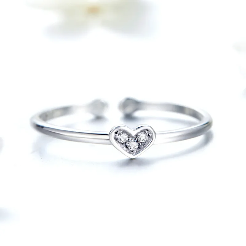 (immagine per) Anello aperto tipo Pandora Cuore di signora - SCR491 - Visualizza 3