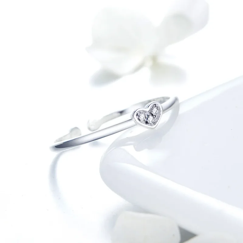 (immagine per) Anello aperto tipo Pandora Cuore di signora - SCR491 - Visualizza 4