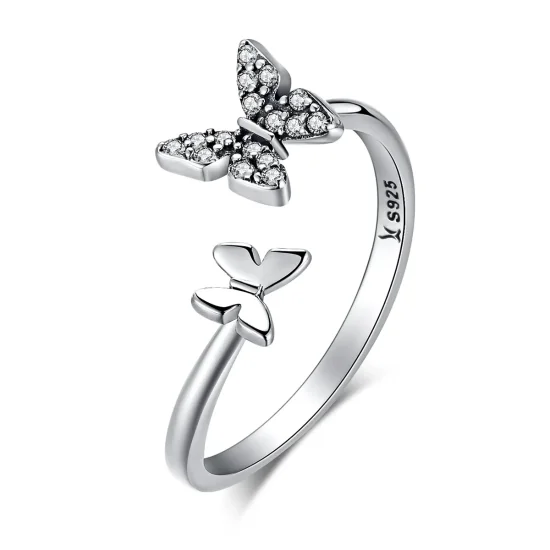 (immagine per) Anello aperto tipo Pandora Danza delle Farfalle - SCR087