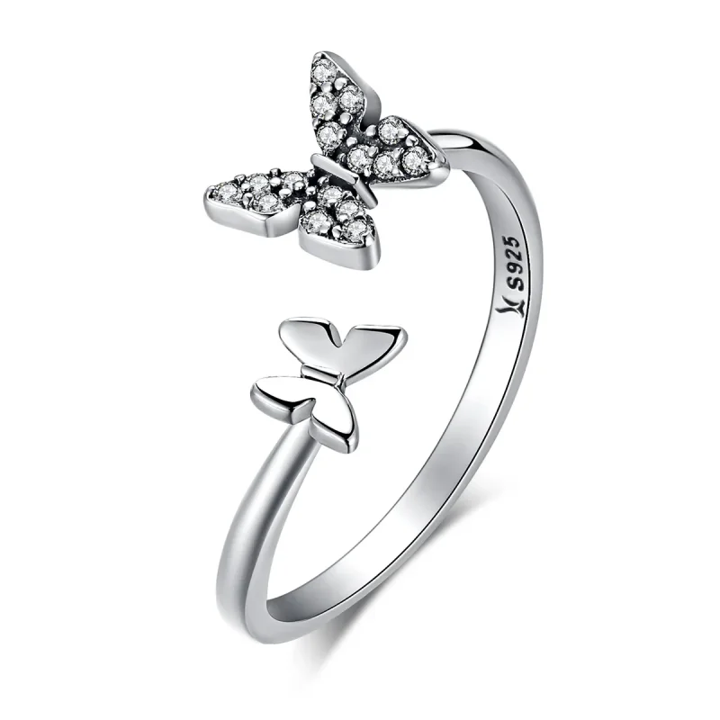 (immagine per) Anello aperto tipo Pandora Danza delle Farfalle - SCR087