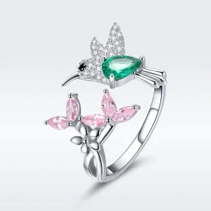 (immagine per) Anello aperto tipo Pandora Dono di colibrì - BSR016