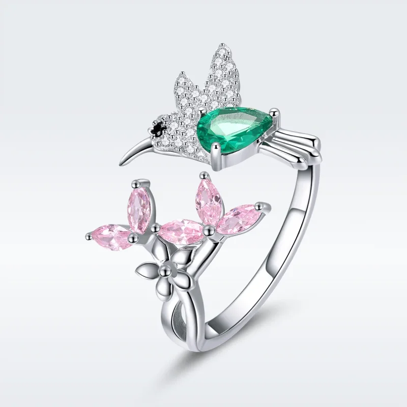(immagine per) Anello aperto tipo Pandora Dono di colibrì - BSR016