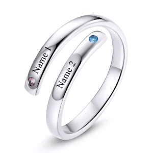 (immagine per) Anello aperto tipo Pandora Doppio inciso - SCR747