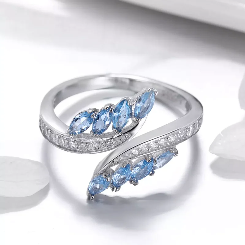(immagine per) Anello aperto tipo Pandora Elegante ramo di salice - BSR005 - Visualizza 2