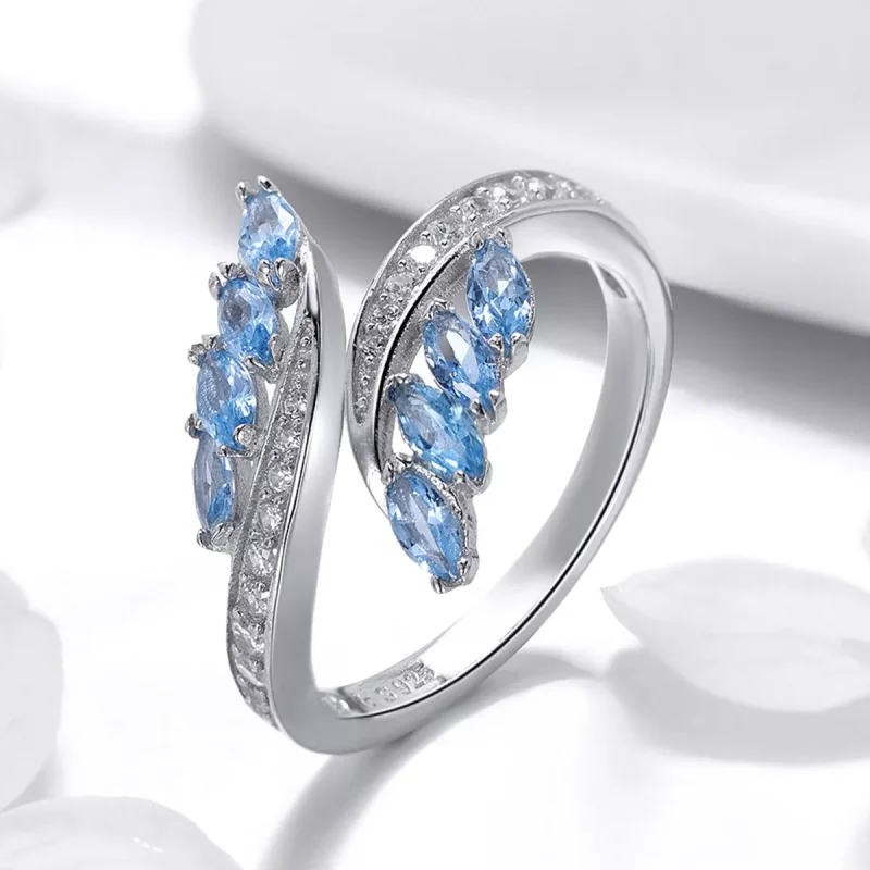 (immagine per) Anello aperto tipo Pandora Elegante ramo di salice - BSR005 - Visualizza 3