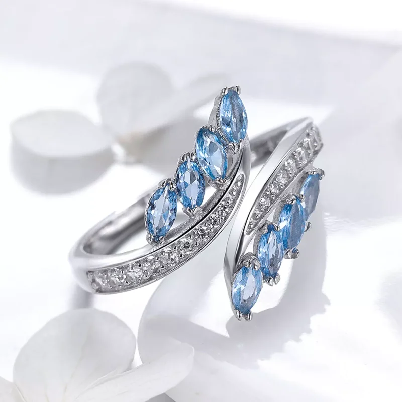 (immagine per) Anello aperto tipo Pandora Elegante ramo di salice - BSR005 - Visualizza 4